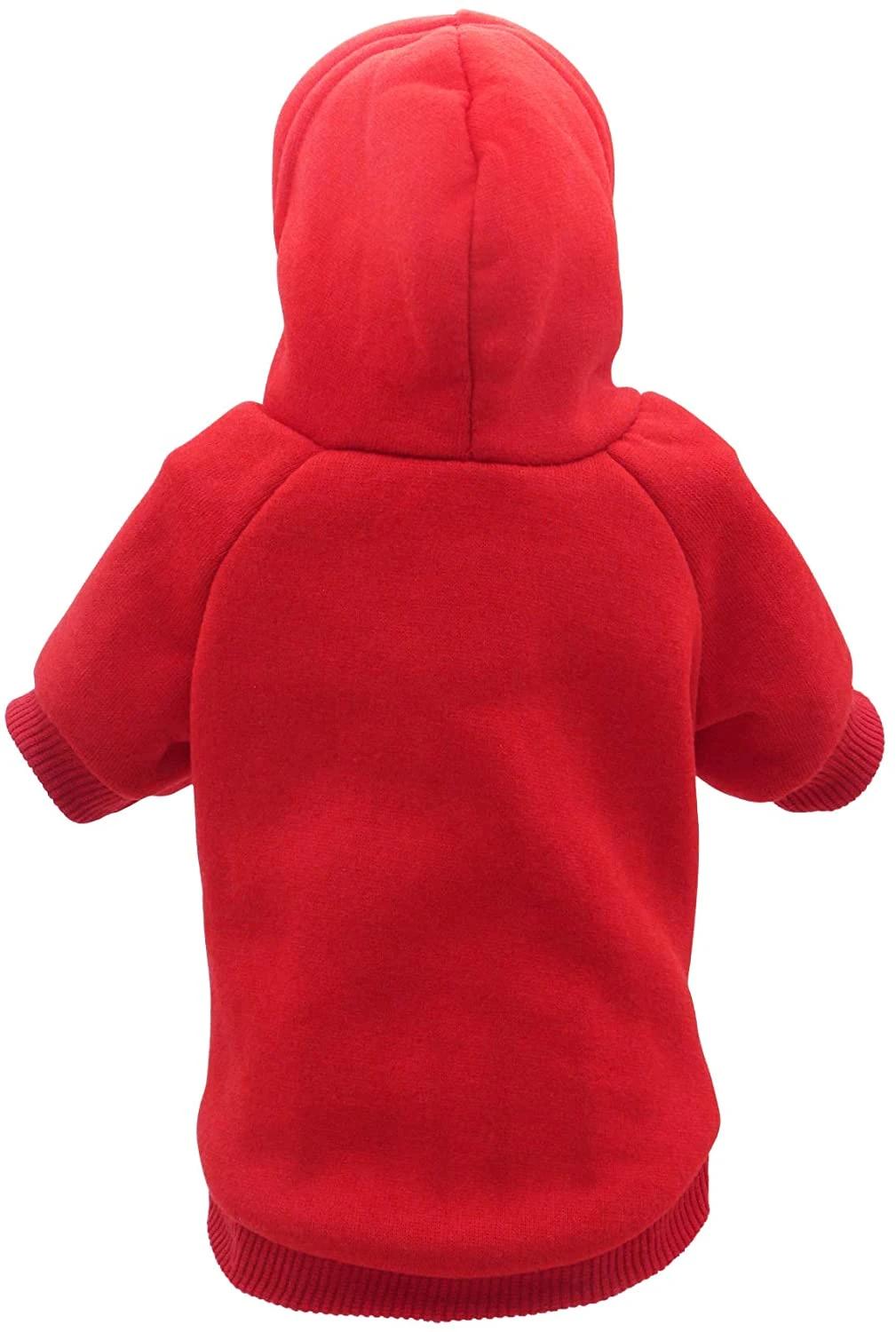 Solid Color Spring and Autumn Casual Sports Hoodie for Kittens and Puppies