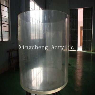 Transparent Cylindrical Acrylic Aquarium for Decoration