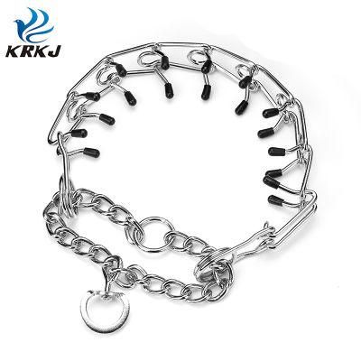 Explosion-Proof Rushed Durable Tactical Metal Spike Collars Chain Necklace for Dogs