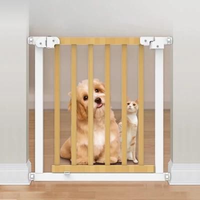 Adjustable Baby safety Gate Assembly Pet Cage Dog Kennel Panels Gate Wooden Breeder