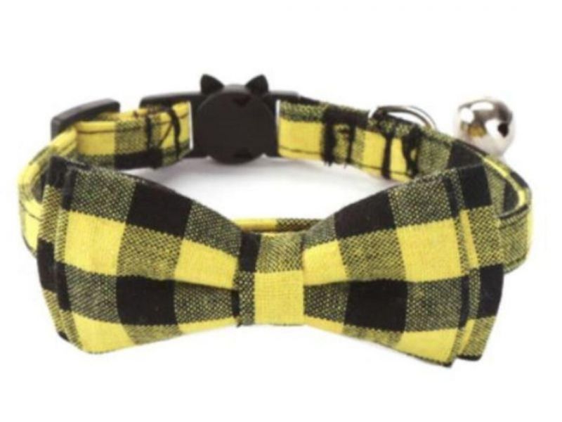 Cat Collar with Bow and Bell Safe Quick Release Breakaway Buckle Cat Gifts & Cat Toys