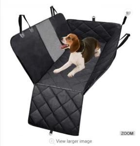 Waterproof Durable Quilted Car Back Bench Seat Cover for Dog Pets with Zipper