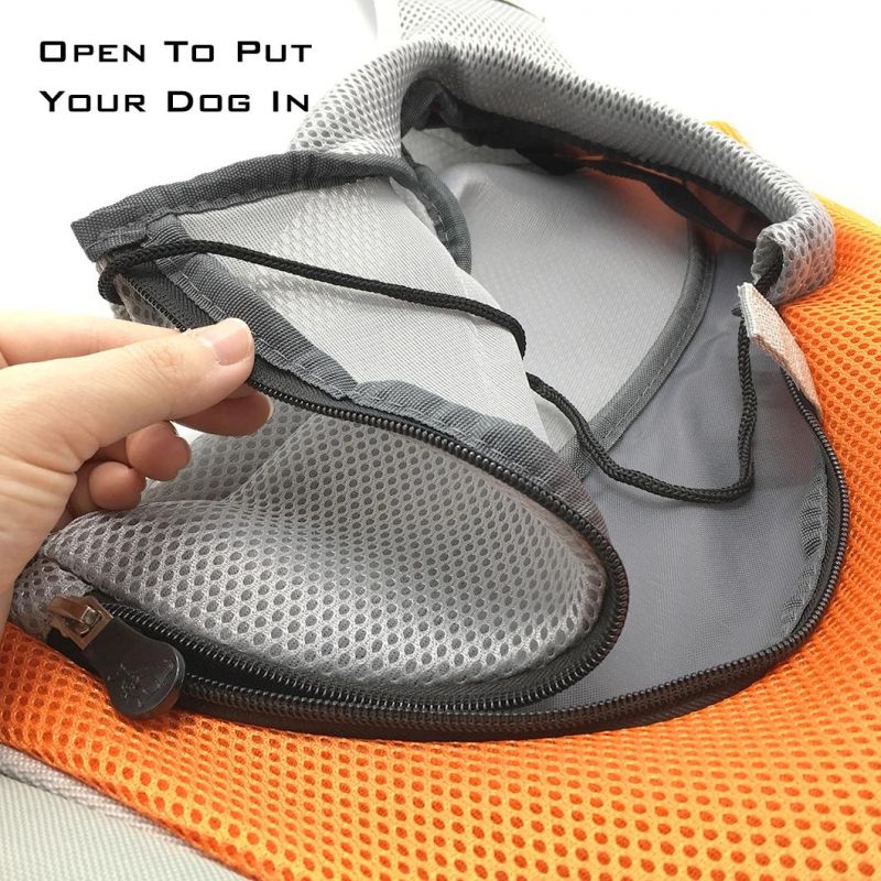 Dog Sling Carrier Breathable Mesh Travel Safe Sling Bag Carrier for Dogs Cats