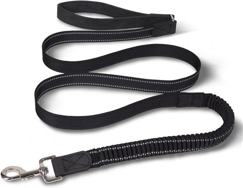 Adjustable Reflective Heavy Duty Rope Bungee Dog Leash for Large and Medium Dogs with Anti Pull