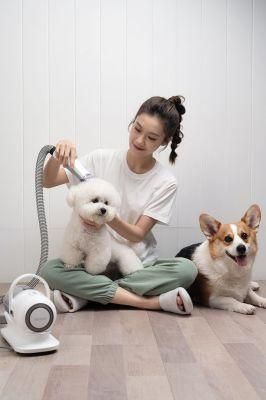 Intelligent Vacuum Cleaner Pet Groomer Hair Vacuum Cleaner with Groom Kit Brushes Trimmers &amp; Blades