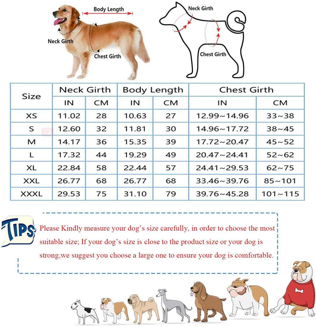 Cold Weather Dog Clothes for Small Medium Large Dogs Xs-Xxxl