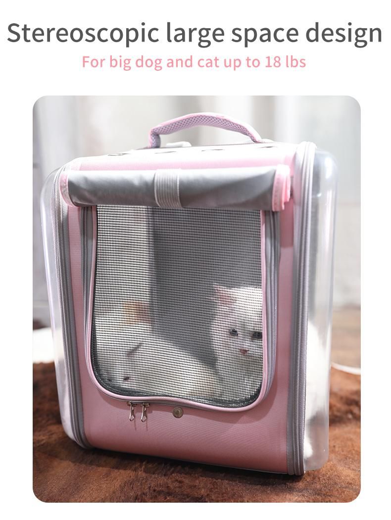 Wholesale Fashion Luxury Breathable Backpack Bag Cat Dog Pet Accessories