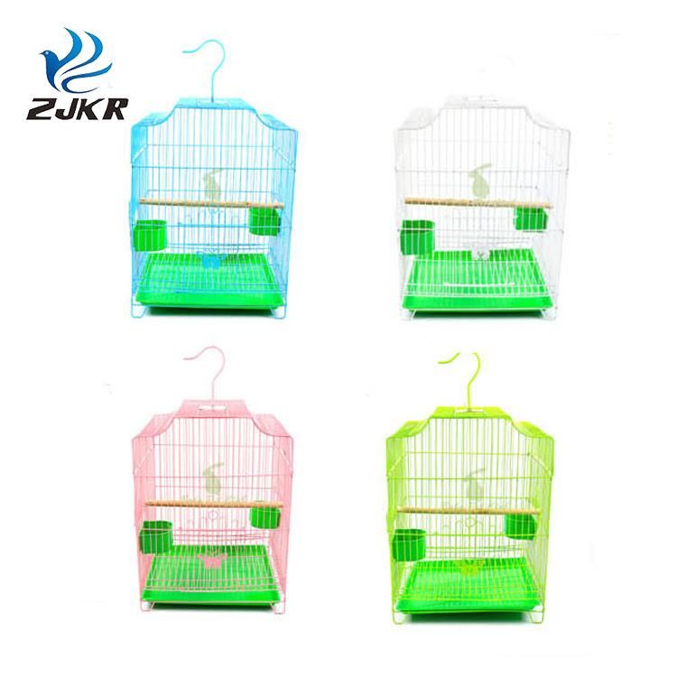 Home Use Big Size Foldable Hanging Plated Metal Bird Parrot House Cages with Stand