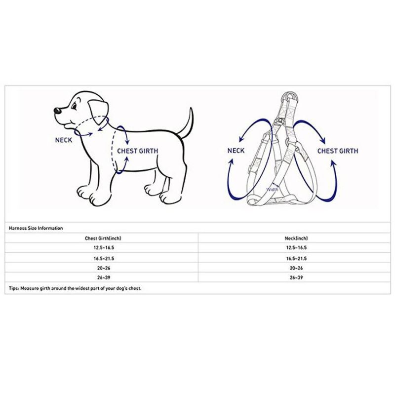 Adjustable Nylon with Release Buckle Pet Products Dog Harness