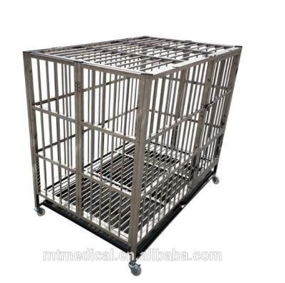 Stainless Steel Medical Pet Mesh Houses Dog Carriers for Vet Hospital Using Pet House SUS304 Pet Cage