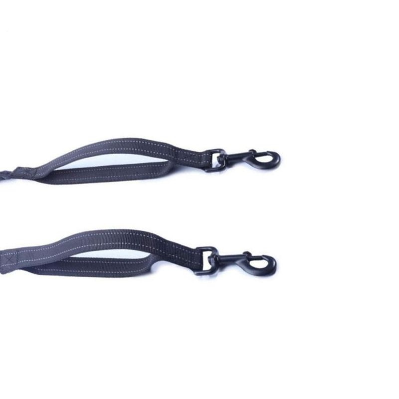 Hot Sale Night Reflective Bungee Dog Leash for Two Pet Dogs Walking