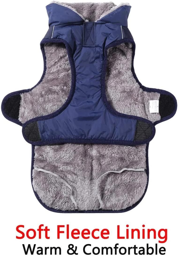 Fleece Collar, Super Warm, High Quality Soft Fleece Lining Dog Coat