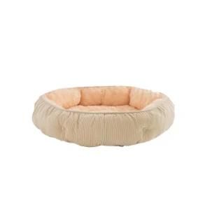 Factory Wholesale Price Different Sizes Stripe Plush Pet Bed