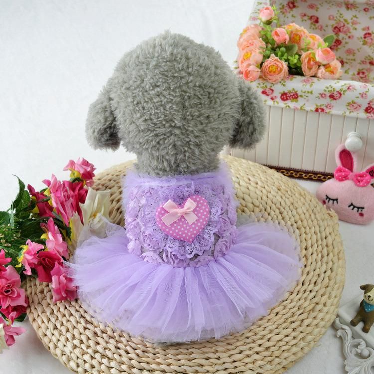 Wholesale Plaid Sweat Pet Dresses Apparel Summer Skirt Dog Clothes Lovely Pet Dresses