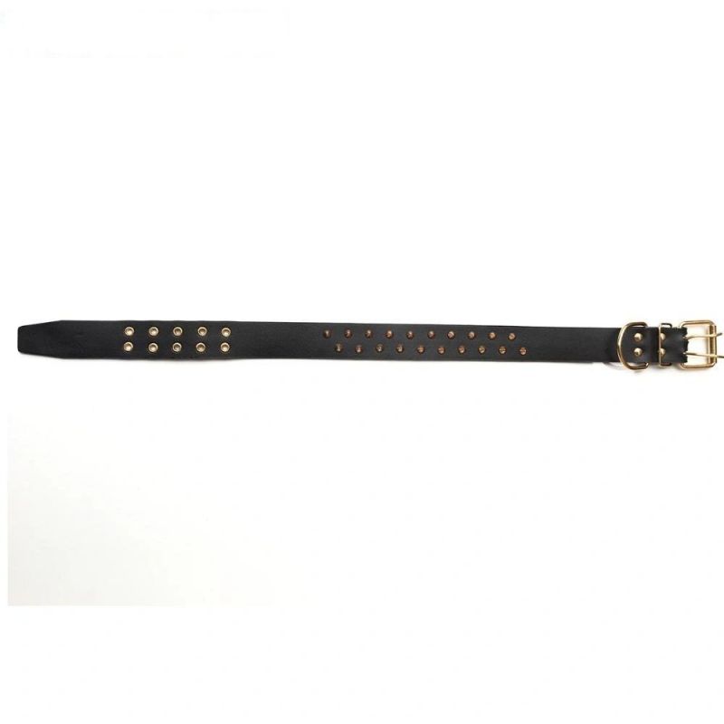 Customized PU Leather Dog Collar for Pet Dog Spiked Studded PU Leather Dog Pet Leash Collar Rivets Pet Necklace