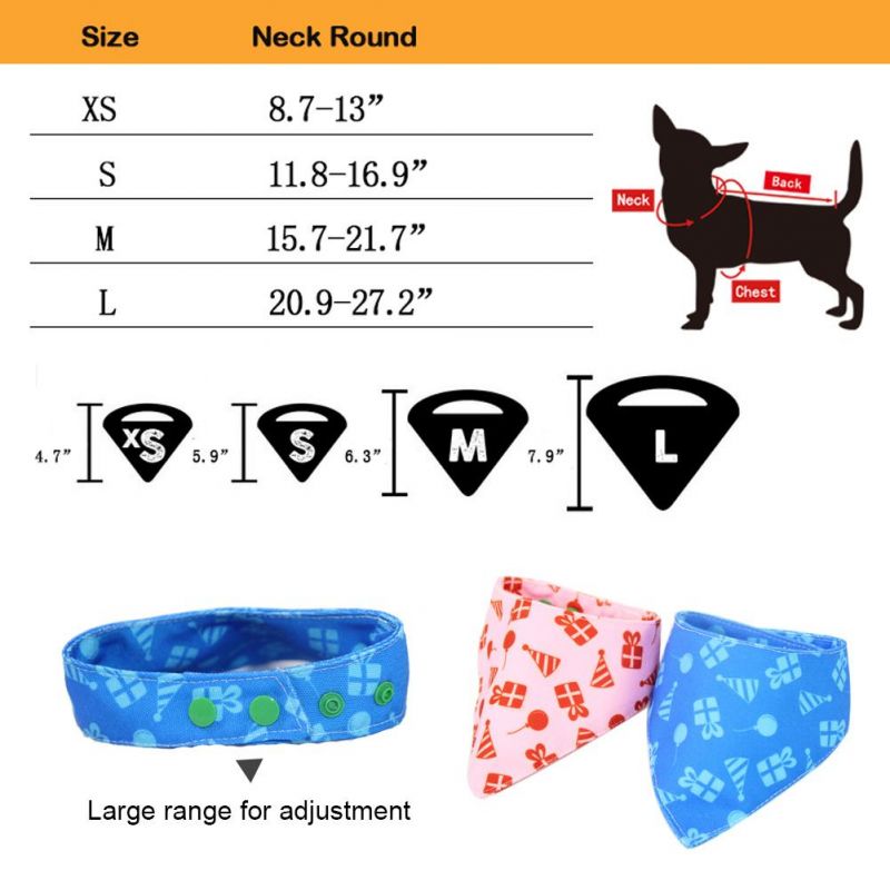 Wholesale Fashion Durable Adjustable Cute Pet Triangle Scarf
