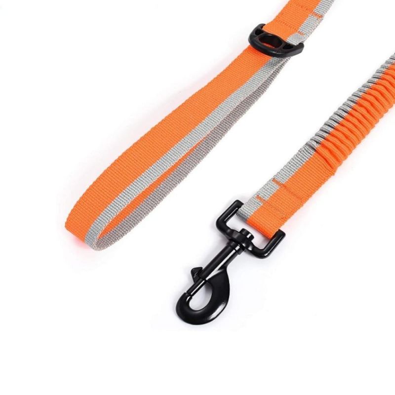 Durable Nylon Reflective Bungee Dog Leash for Medium and Large Dog