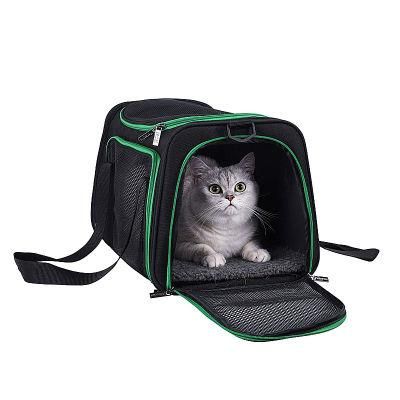 Soft Pet Carriers for Medium and Large Cats, 2 Kitties and Small Dogs Comfortable Washable Bed, Adjustable Shoulder Strap
