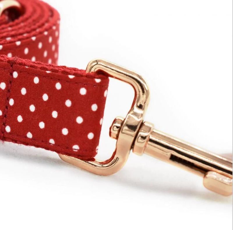 Red DOT Sweet Soft Dog Collar Pet Product