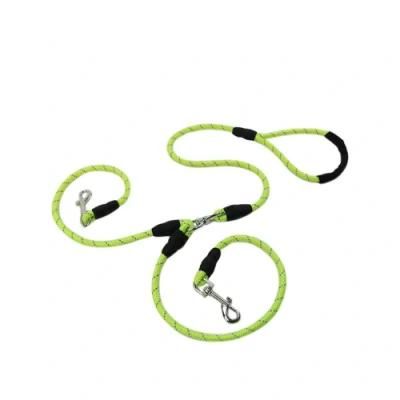 OEM Durable Nylon Dog Leash Padded Handle for Two Dogs