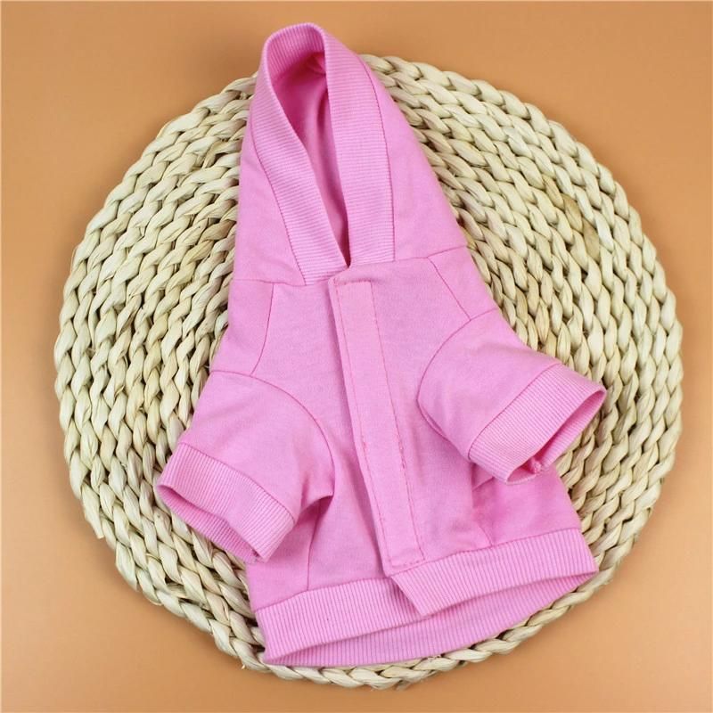 New Spring Autumn Pet Clothes Teddy Pomerang Pink Princess Hooded Cat Dog Clothes