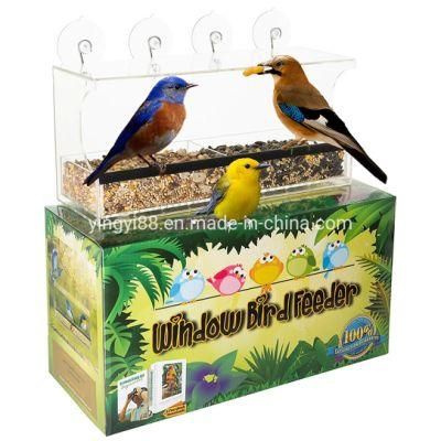 Super Strong Suction Cup Acrylic Bird Feeder