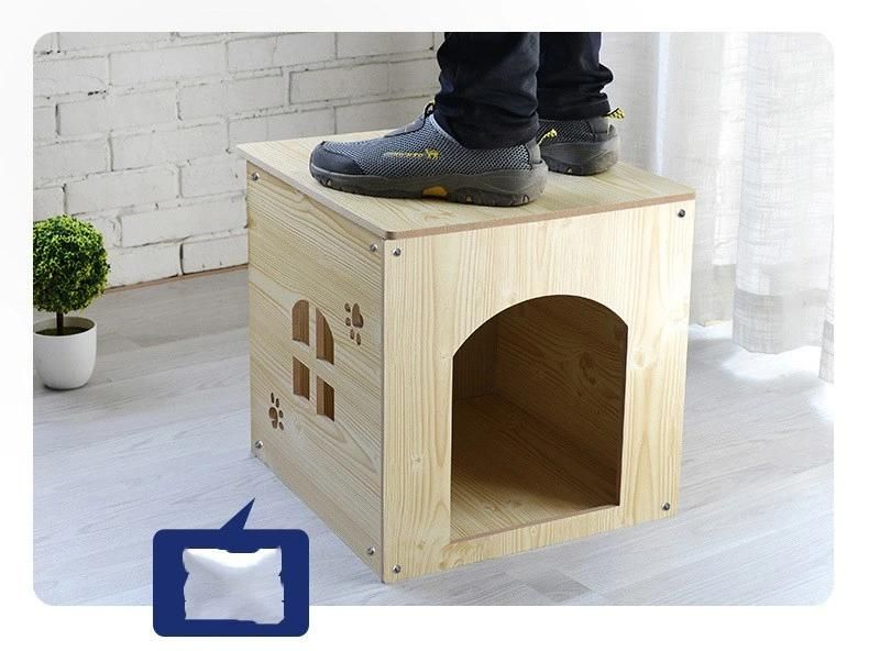 Pet Furniture Pet Cage Wood Plug-in Removable and Washable Four-Season