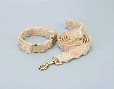 Custom Wholesale Lace Floral Dog Collar