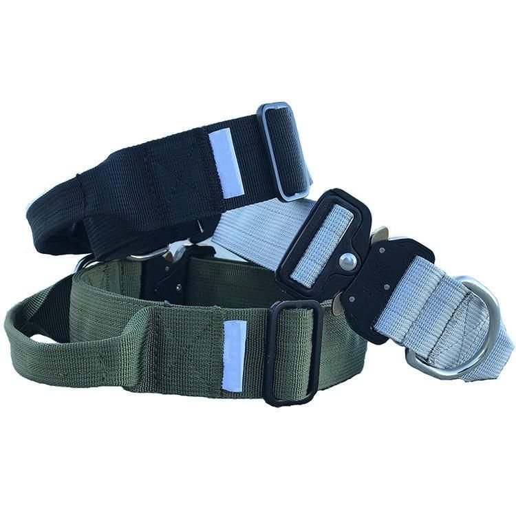 1.5" Heavy Duty Tactical Combat Dog Collar for Bully Dogs