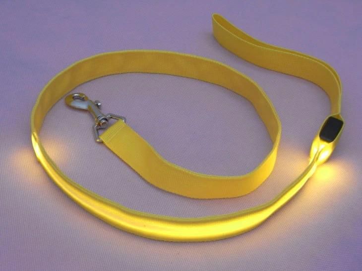 Dog Chain LED Luminous Traction Rope Luminous Nylon Pet Belt Dog Leash