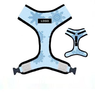 Amazon Hot Sell Customized Pattern Dog Harness Cute Mesh Comfortable Vest/Pet Accessory