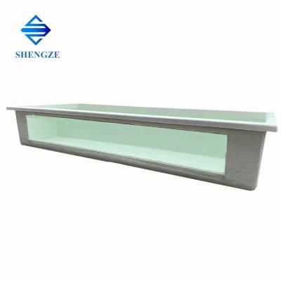 Wholesale FRP GRP Fish Farming Aquarium Tanks Fiberglass Pool with Transparent Glass Window