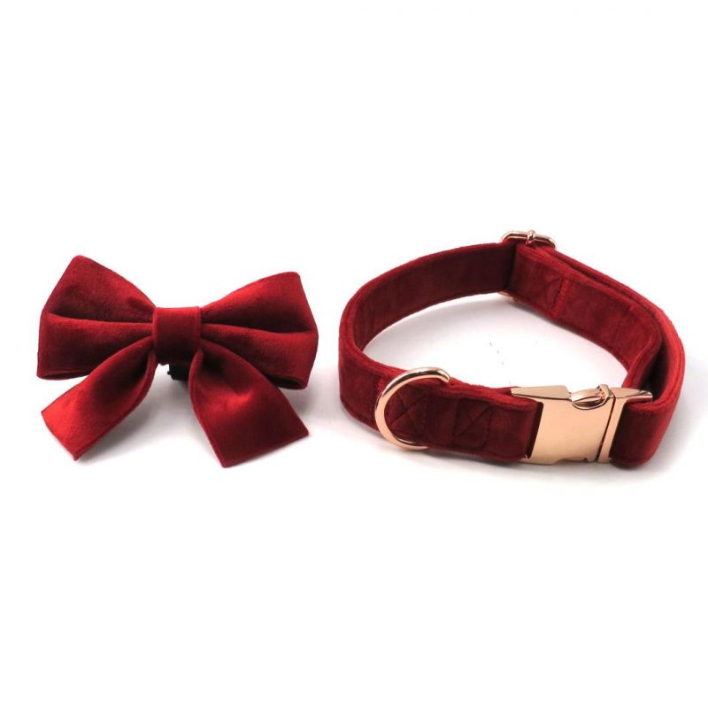 Fashionable Adjustable Soft Comfortable Velvet Dog Harness Collar Leash Set