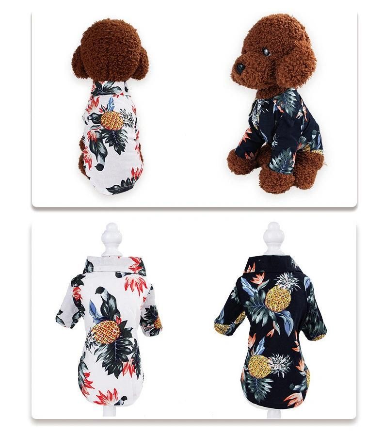 Wholesale Summer Cheap Polyester Fashion Pattern Pet Clothes Blank Dog T Shirt