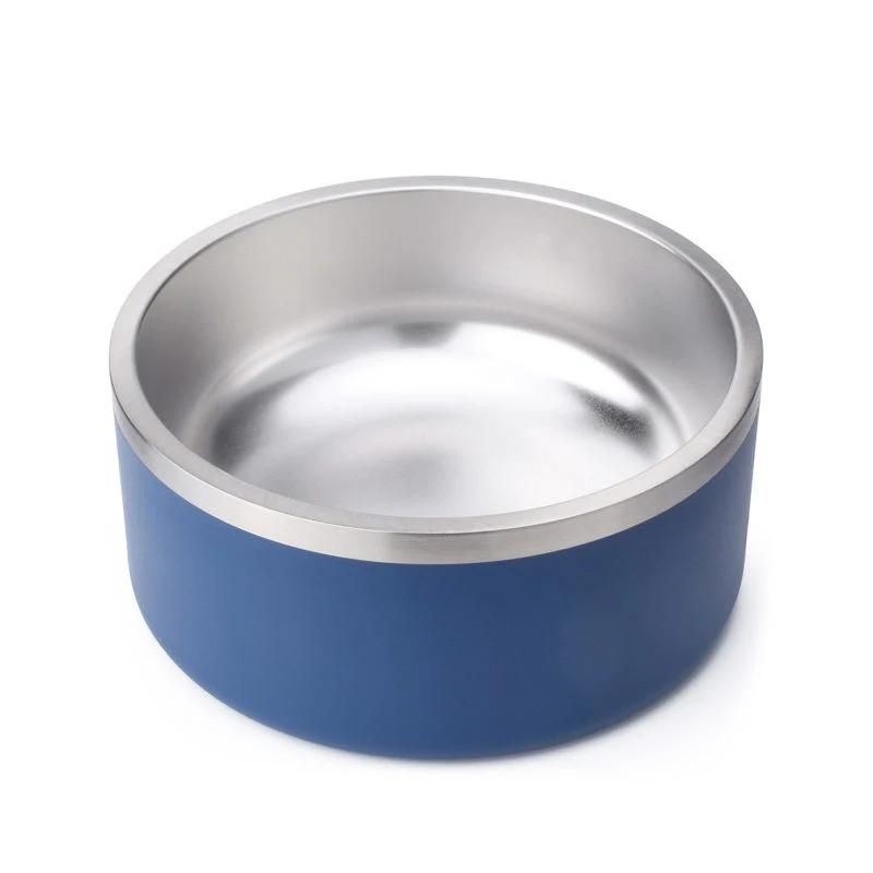 Stainless Steel Insulated Dog Water Bowl Food Container Cat Bood Bowl Water Container in 64oz