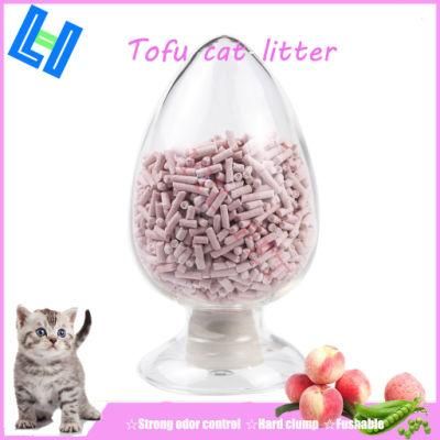 Peach Scent Tofu Cat Litter with Easy Scoop Away