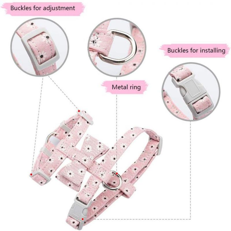 Beautiful Bowtie Cat Harness with Cat Leash Set