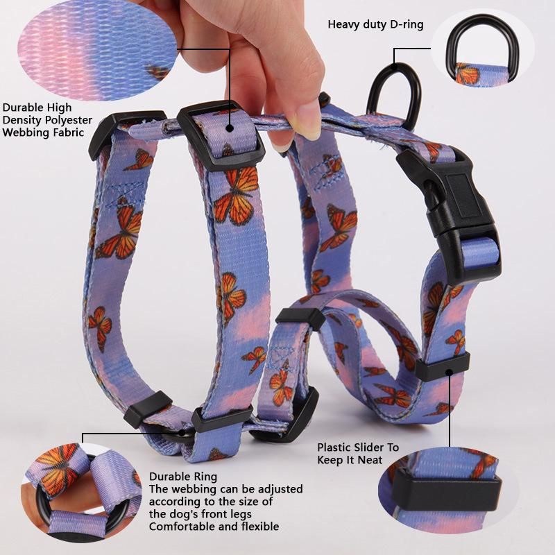 High Quality Printing Pattern Logo Custom Strap Dog Harness