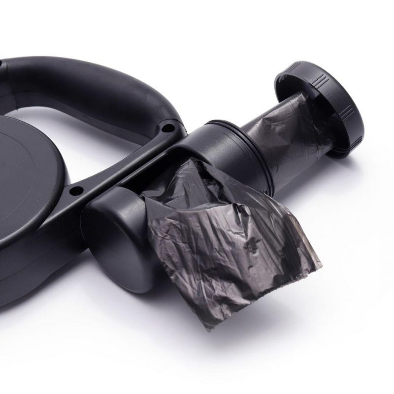 Multifunctional Flashlight Retractable Automatic Dog Leash with Poo Bag
