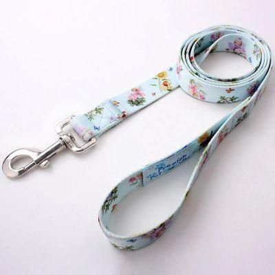 Custom Pattern Polyester Collar and Dog Leash for Christmas Gift