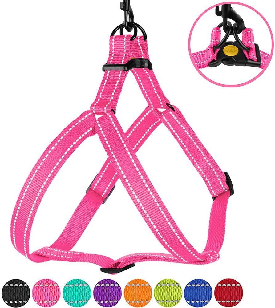 Reflective Dog Harness Step in Small Medium Large for Outdoor Walking