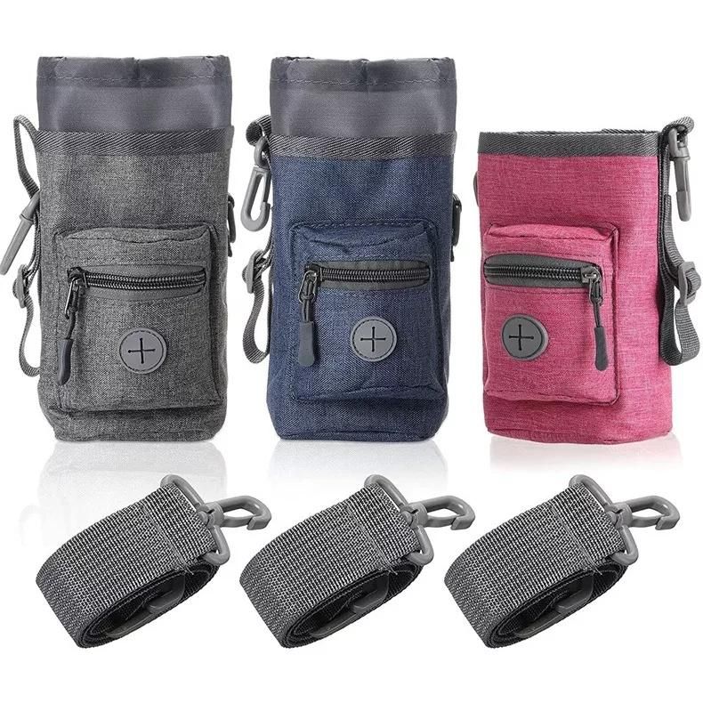 Portable Pet Travel Carrier Dog Snack Bag Pet Water Bottle Bag