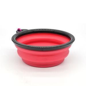 Wholesale Collapsible New Design 350ml Foldable Water Silicone Dog Pet Food Feeding Bowl