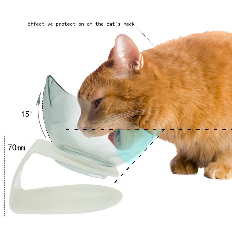 Non-Slip Double Cat Bowl Dog Bowl with Stand Pet Feeding