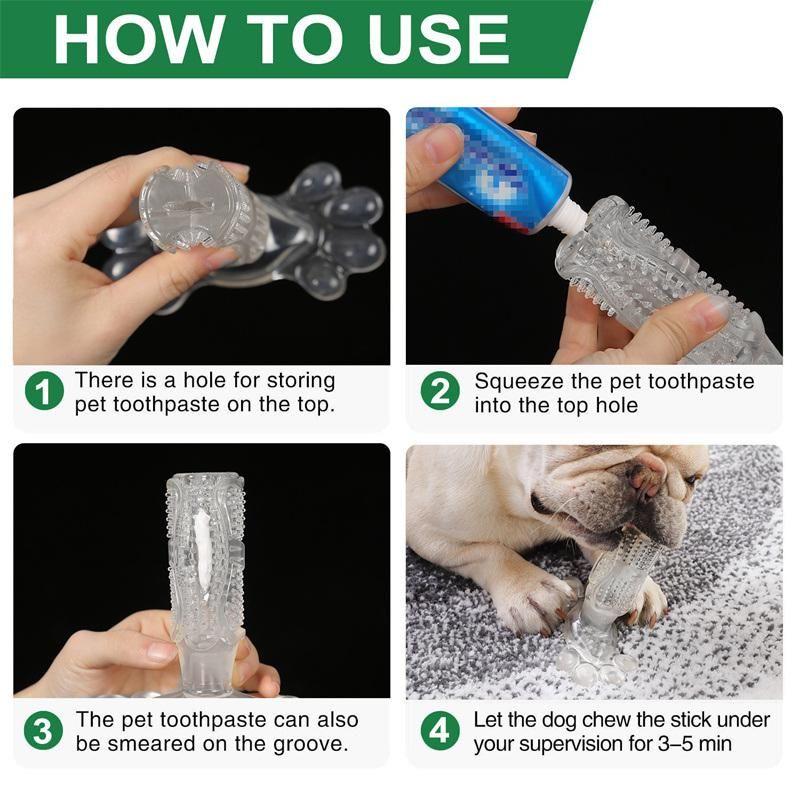 Wholesale Dog Toy Toothbrush Natural Rubber for Removing Bad Breath and Dental Calculus
