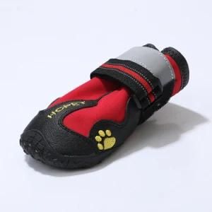 Red Comfortable Soft Hot Sale Anti Slip Pet Waterproof Pet Dog Boots