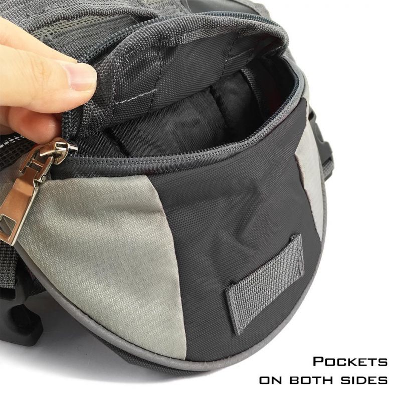 Wholesale Adjustable Outdoor Visiable Durable Hiking Dog Saddle Bag Pet Supply