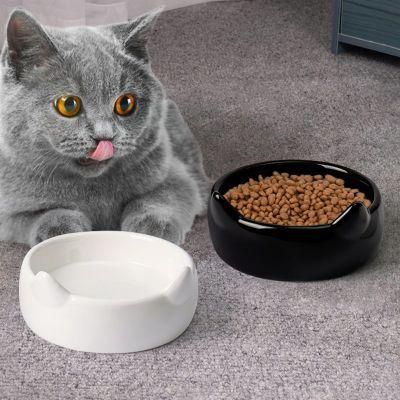 Wholesale Novelty Food Grade Cat Shape Ceramic Porcelain Cat&Dog Pet Bowls