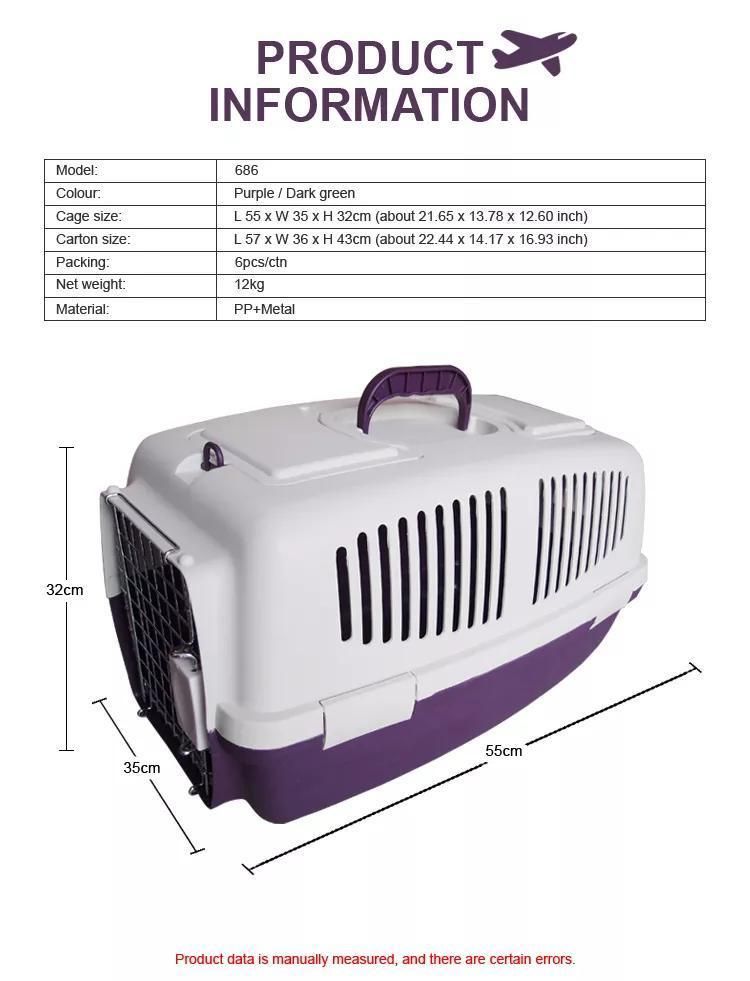 in Stock OEM ODM Wholesale Dog Cage Luxury Pet Hurricane Transport Crate Pet Box Transport Pet Carrier