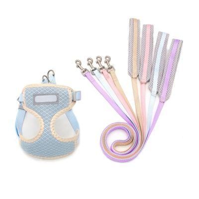 Pet Supplies Custom Sublimation Polyester Dog Harness Collars Leashes Set